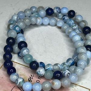 Ocean Blue Bracelet Stack (Set of 3)